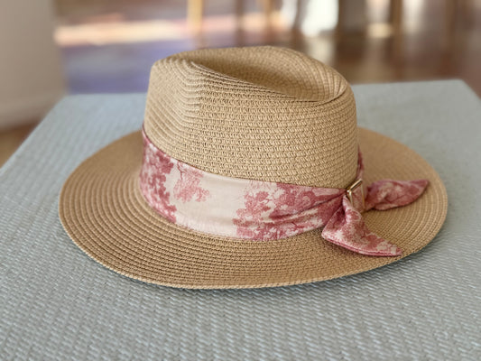Hat / Pink Toile - Stacy Bradley Design