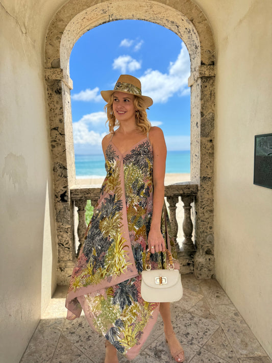 Silk Dress / Fall of Mauve - Stacy Bradley Design