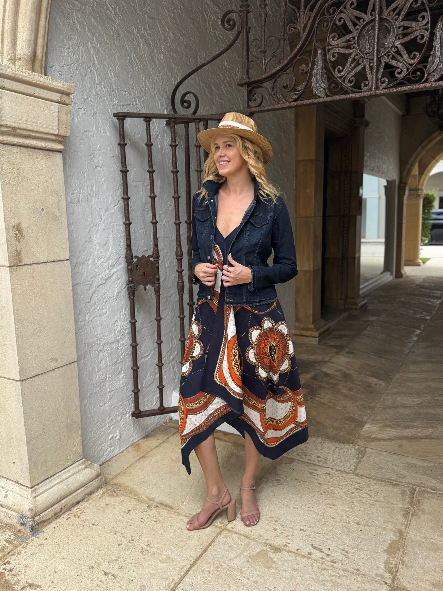 Silk Dress / Navy Elegance - Stacy Bradley Design