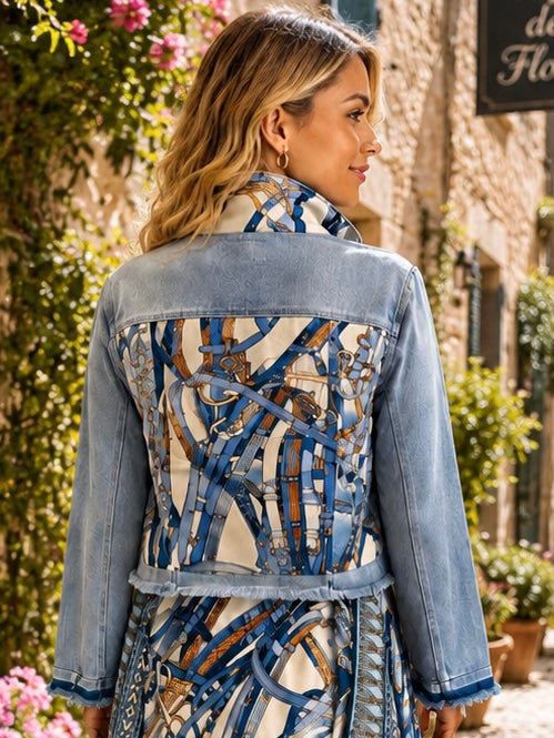 The Light Denim Jacket / Blue Buckles & Straps