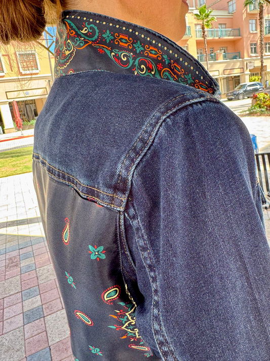 The Dark Denim Jacket / A Little Western