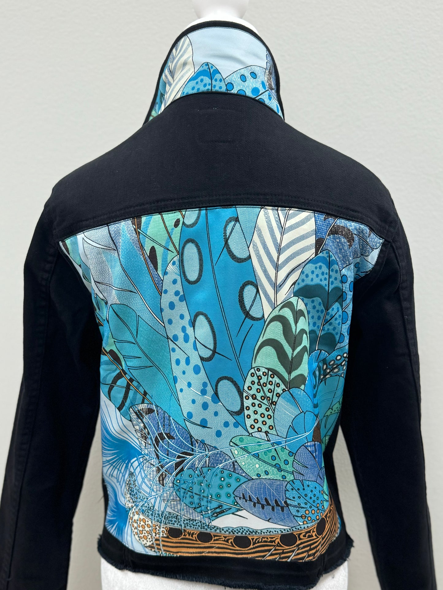 The Black Denim Jacket / Sky Blue - Stacy Bradley Design