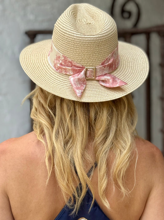 Hat / Pink Toile