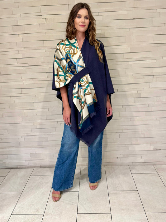 Pull Through Wrap / Blue Stirrup - Stacy Bradley Design