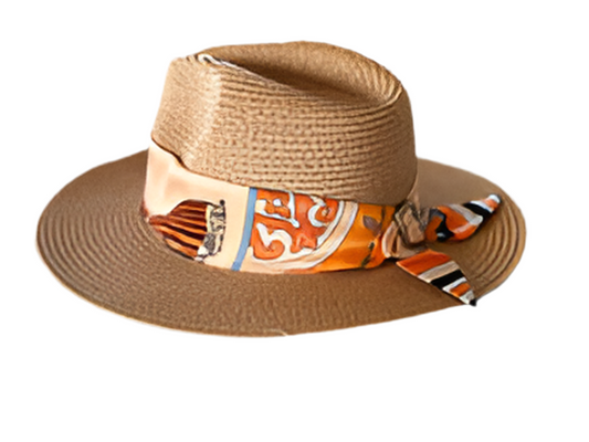 Hat / Light Blue Orange Horse
