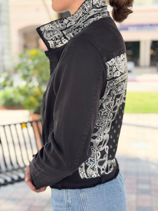 The Black Denim Jacket / Let’s Do Western / Black