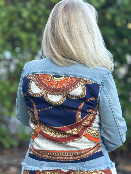 The Light Denim Jacket / Navy Elegance - Stacy Bradley Design