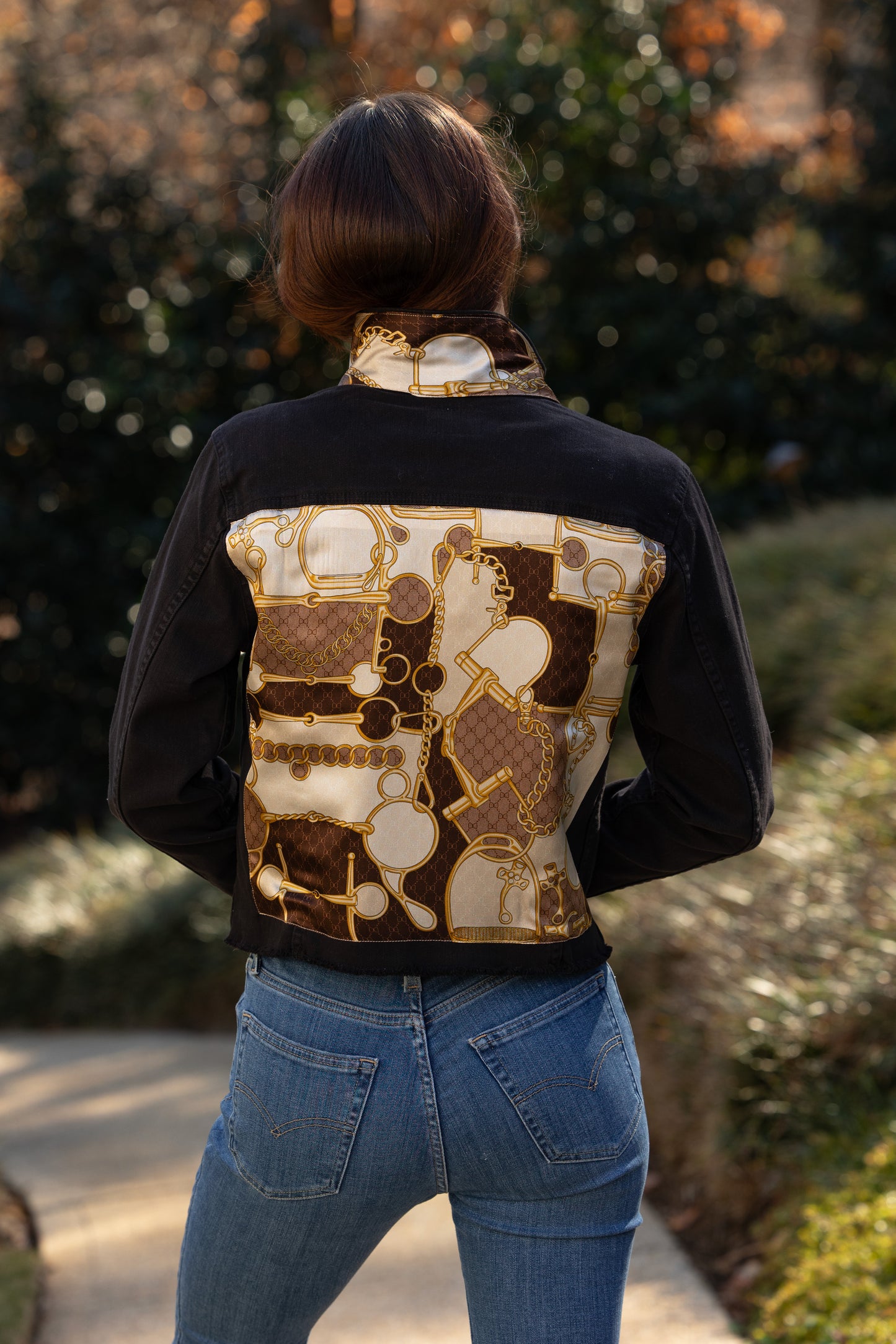 The Black Denim Jacket / Snaffle & Chains