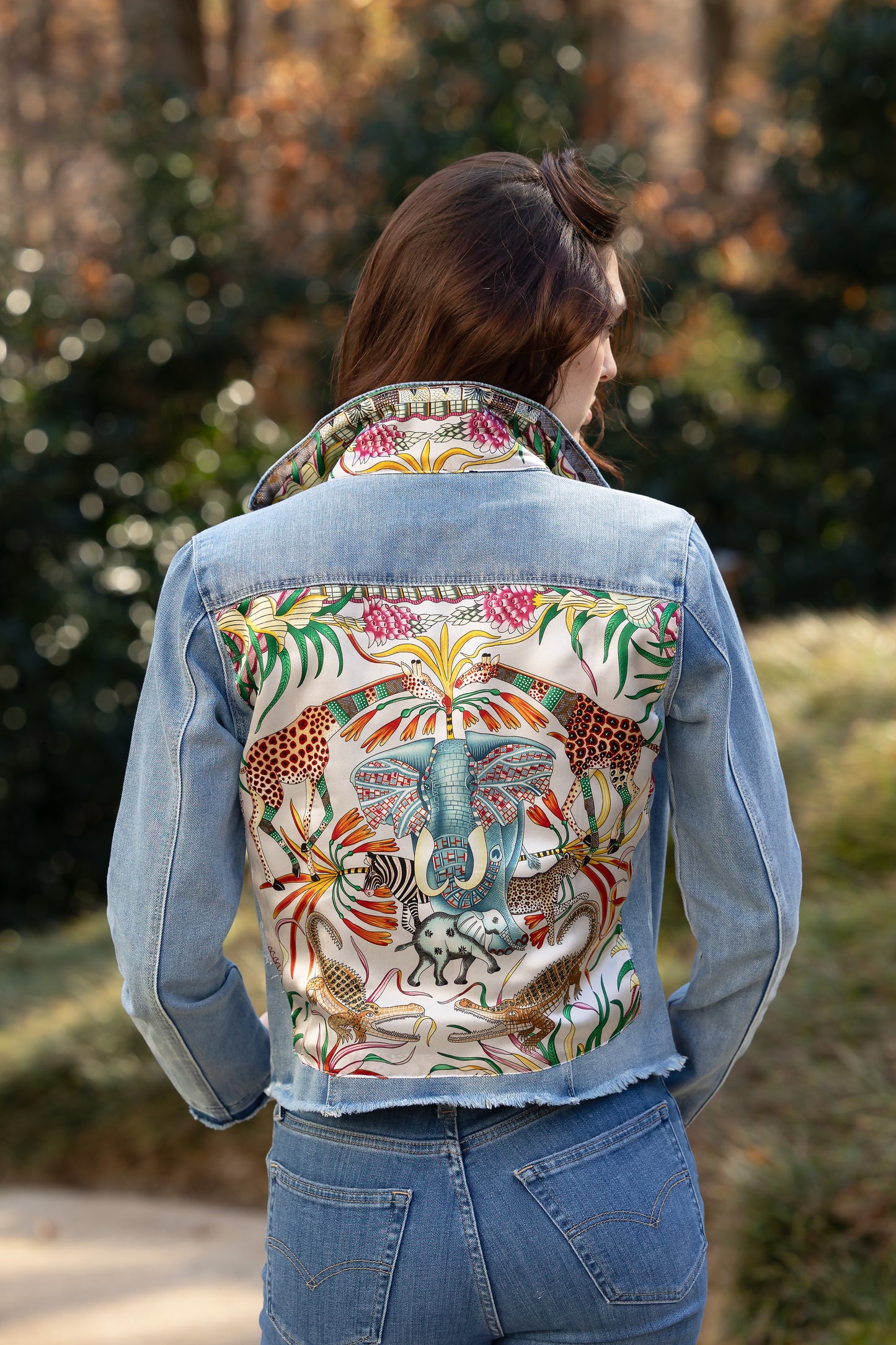 The Light Denim Jacket / Colorful Safari