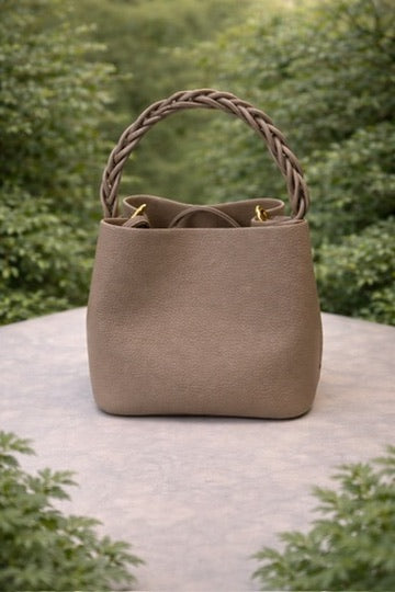 Purse / Braided Mini / Taupe - Stacy Bradley Design