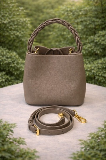 Purse / Braided Mini / Taupe - Stacy Bradley Design