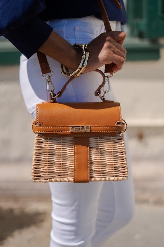 Celine Wicker Handbag