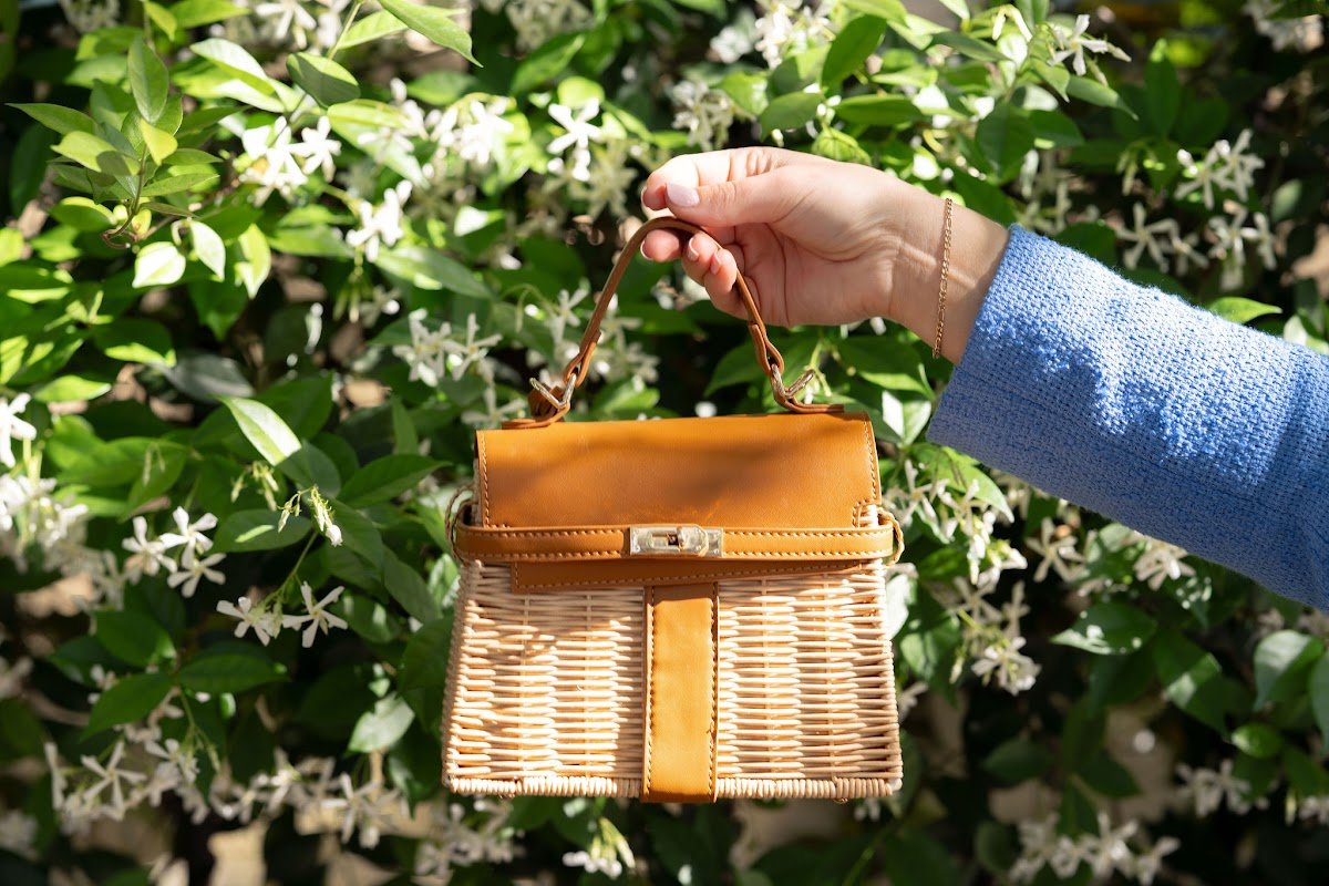 Celine Wicker Handbag
