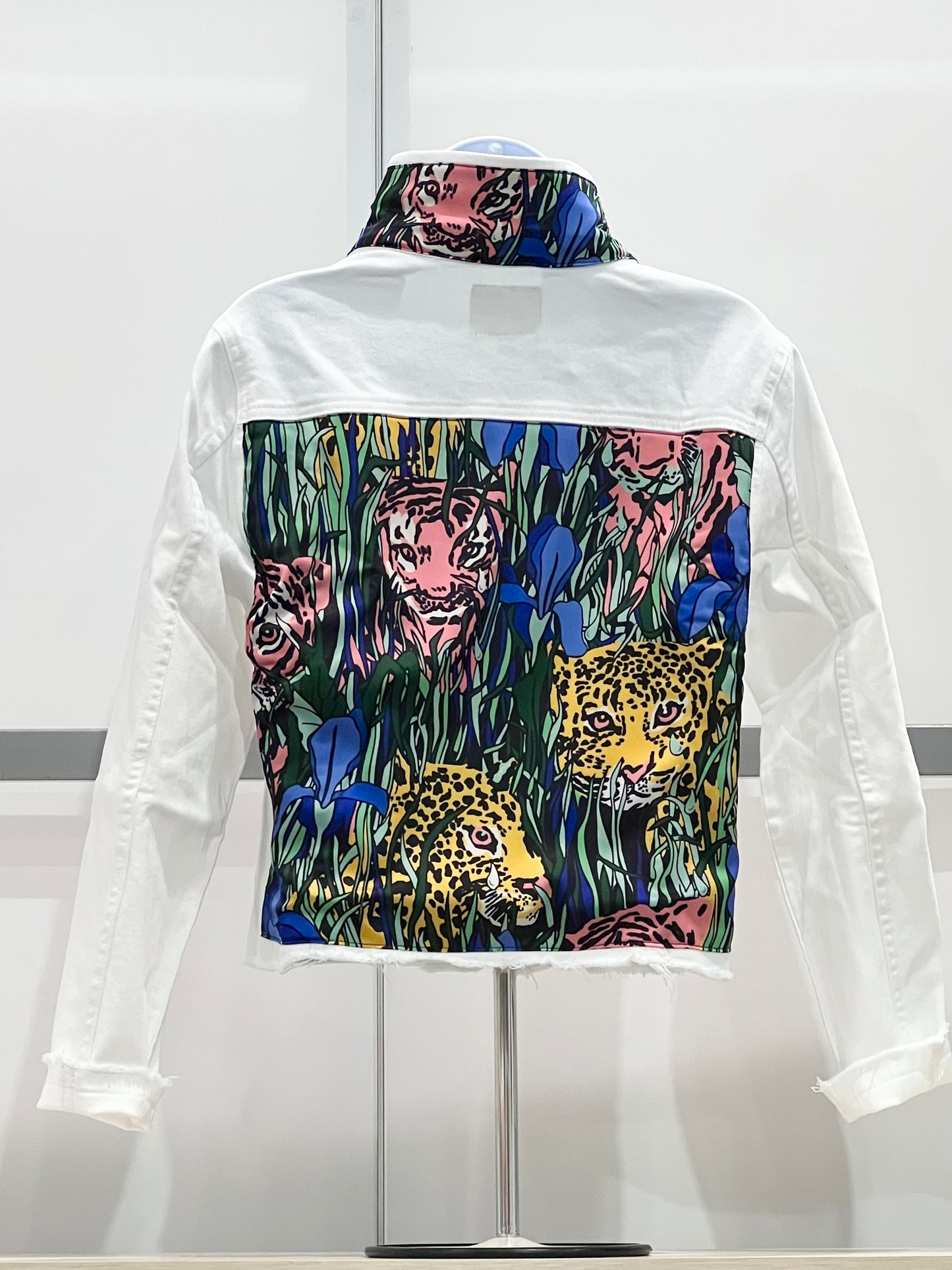 The White Denim Jacket /  Tiger in the Grass