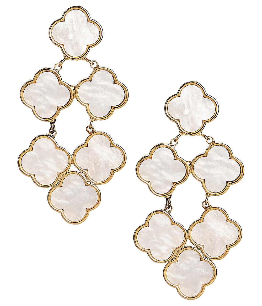 Camilla - Mother of Pearl - Statement Earring - Stacy Bradley Design