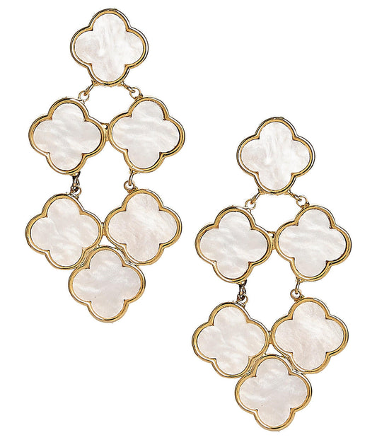 Camilla - Mother of Pearl - Statement Earring - Stacy Bradley Design