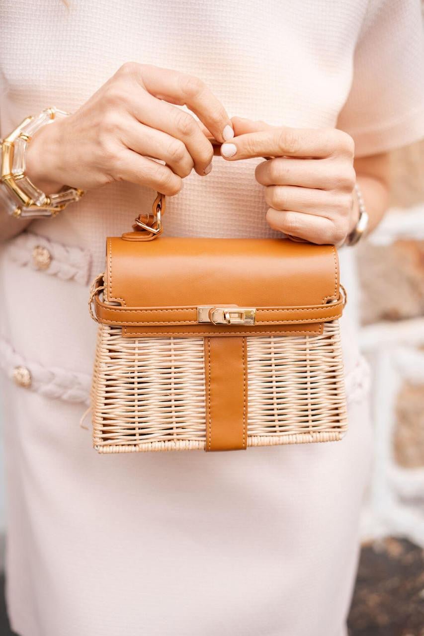 Celine Wicker Handbag