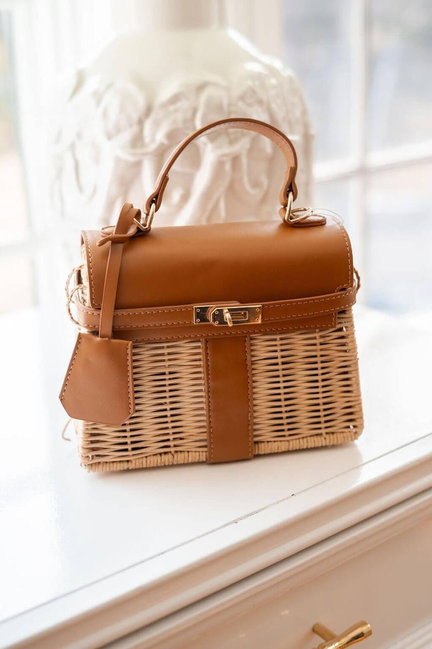Celine Wicker Handbag