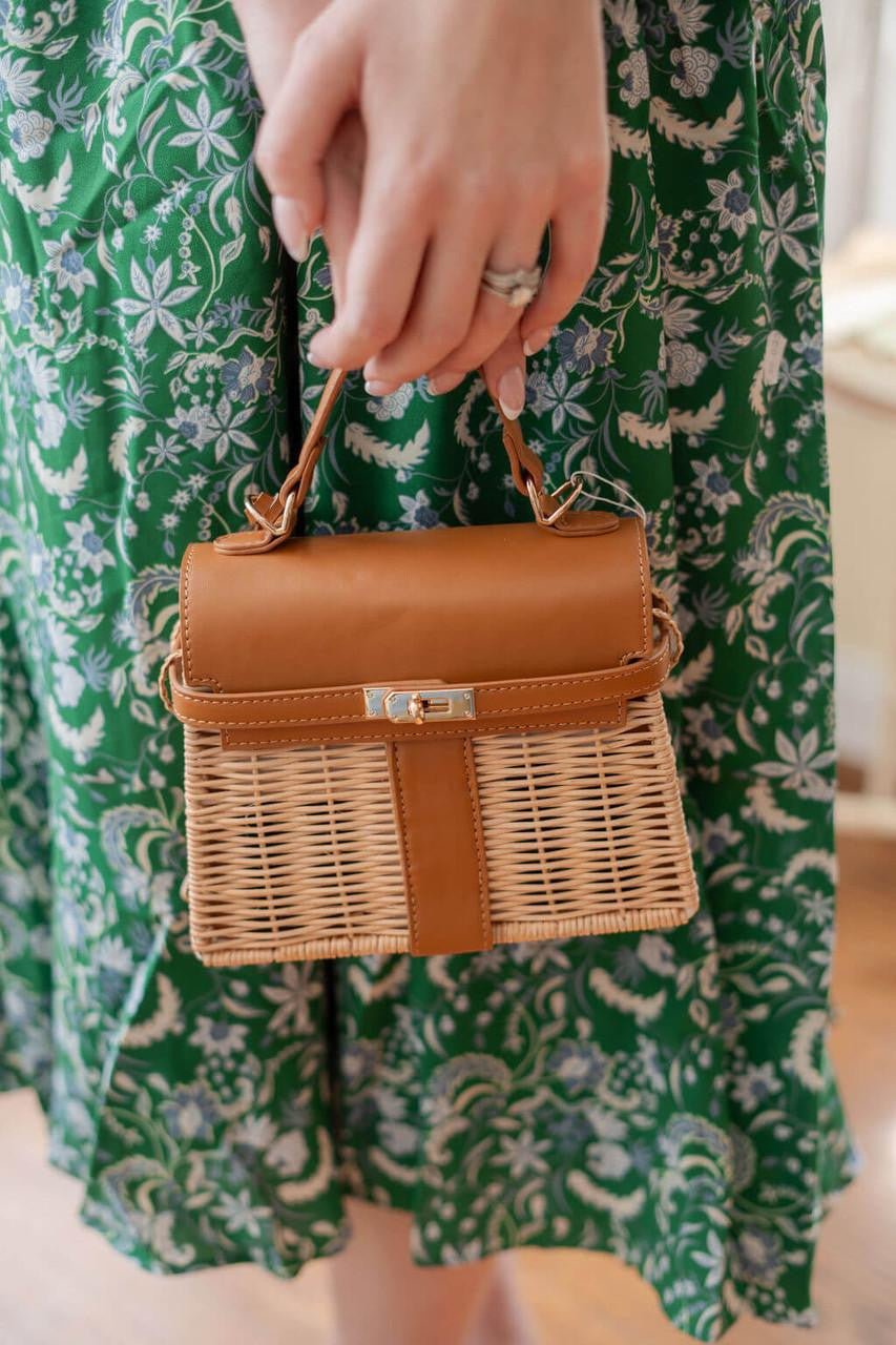 Celine Wicker Handbag