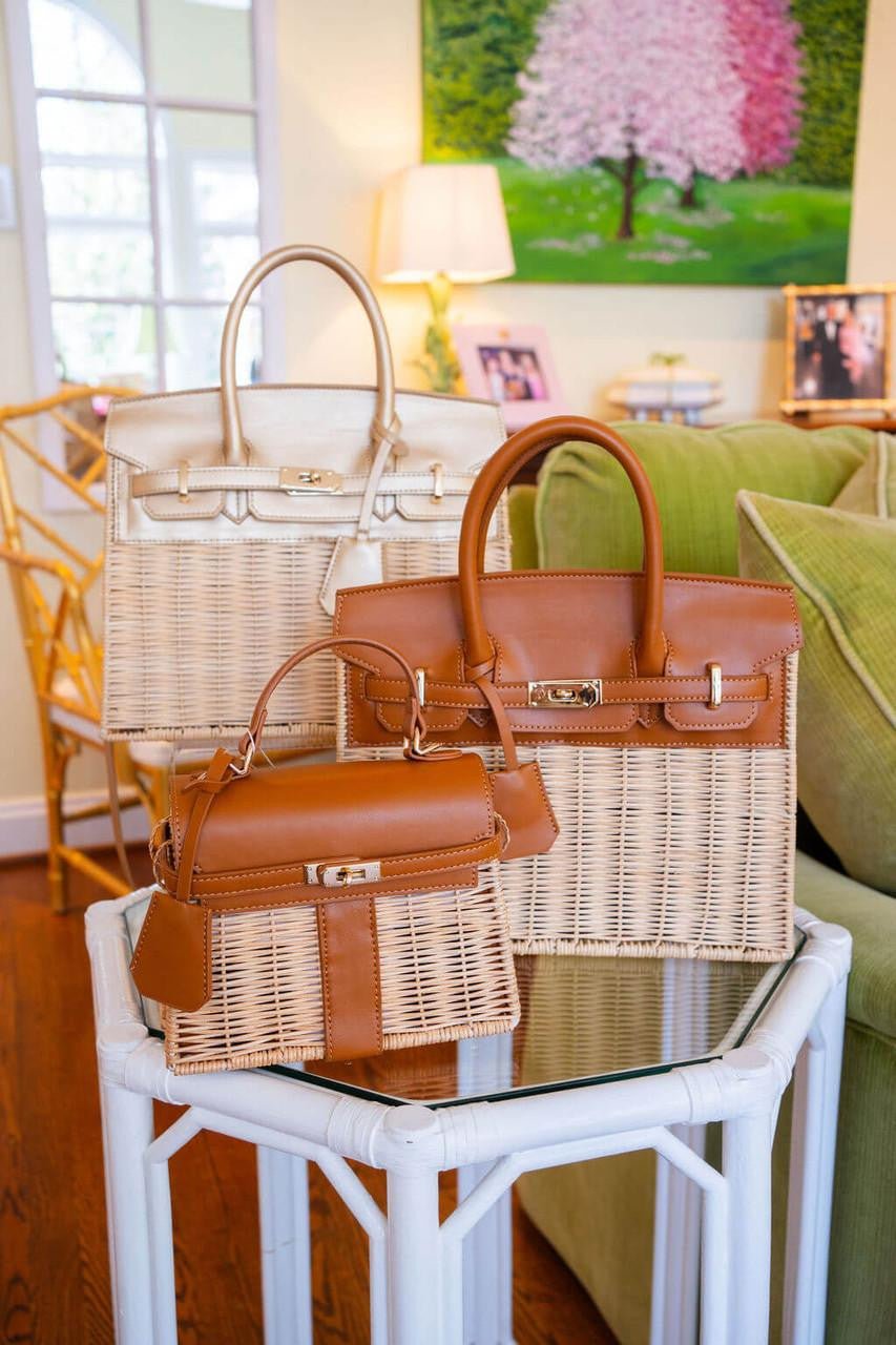 Celine Wicker Handbag