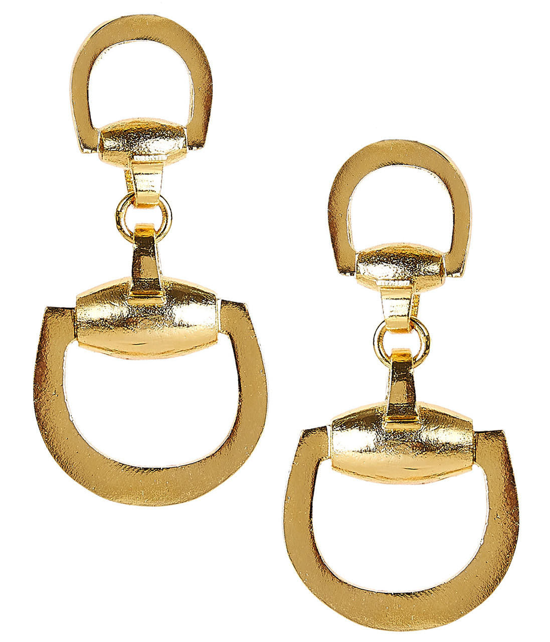 Horsebit - Gold Earrings - Stacy Bradley Design