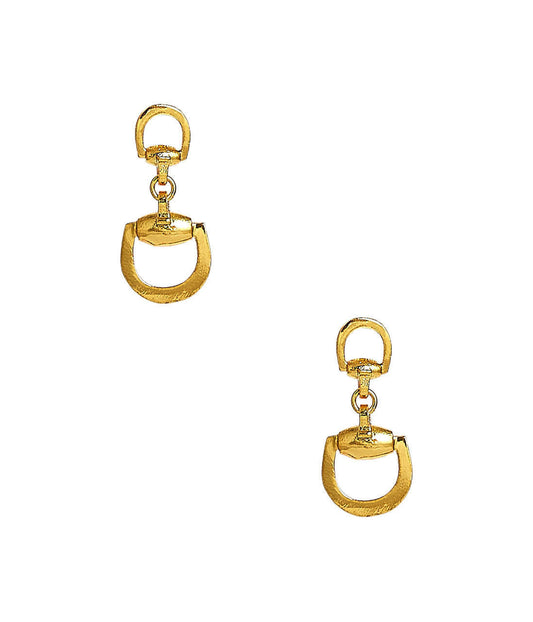 Mini Horsebit - Gold Earring - Stacy Bradley Design