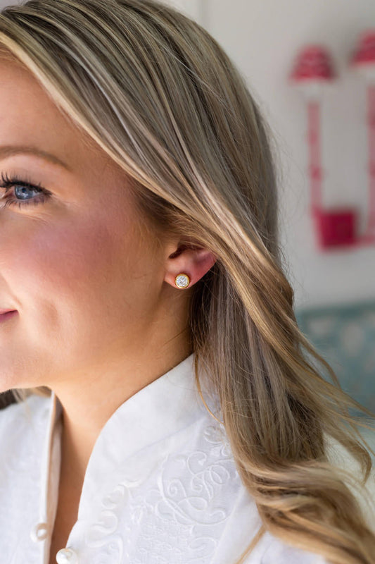The Baby Bezel Stud - Amy Littleson Collection - Stacy Bradley Design