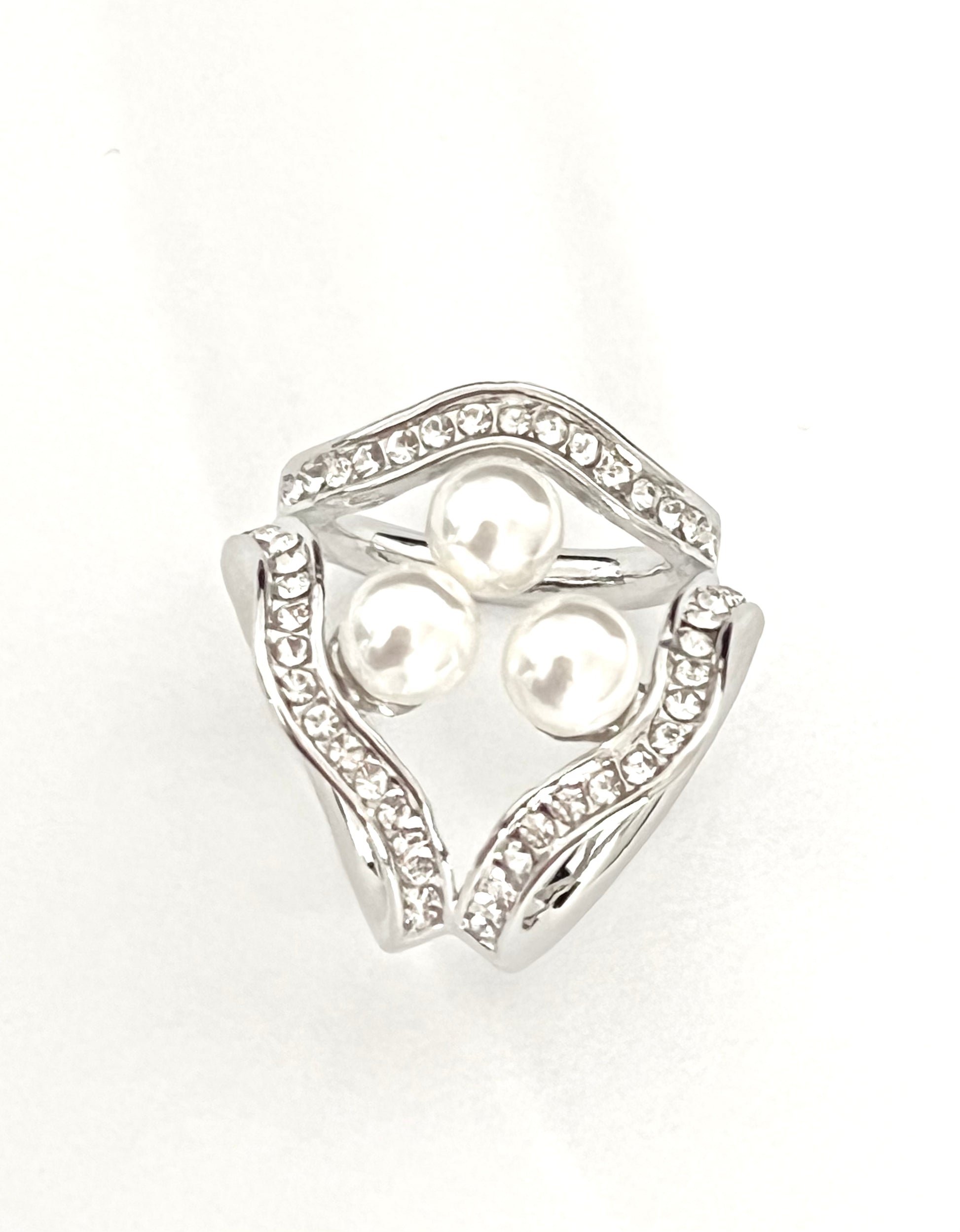Scarf Ring / Silver Pearl – Stacy Bradley Design
