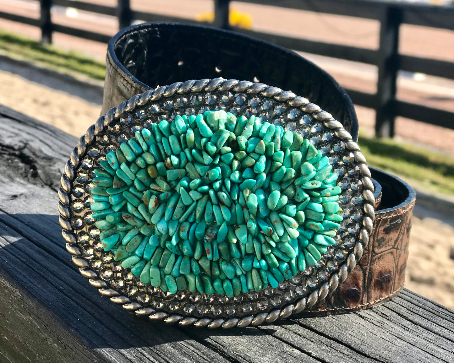 The Stoned Turquoise and Black Diamond XL