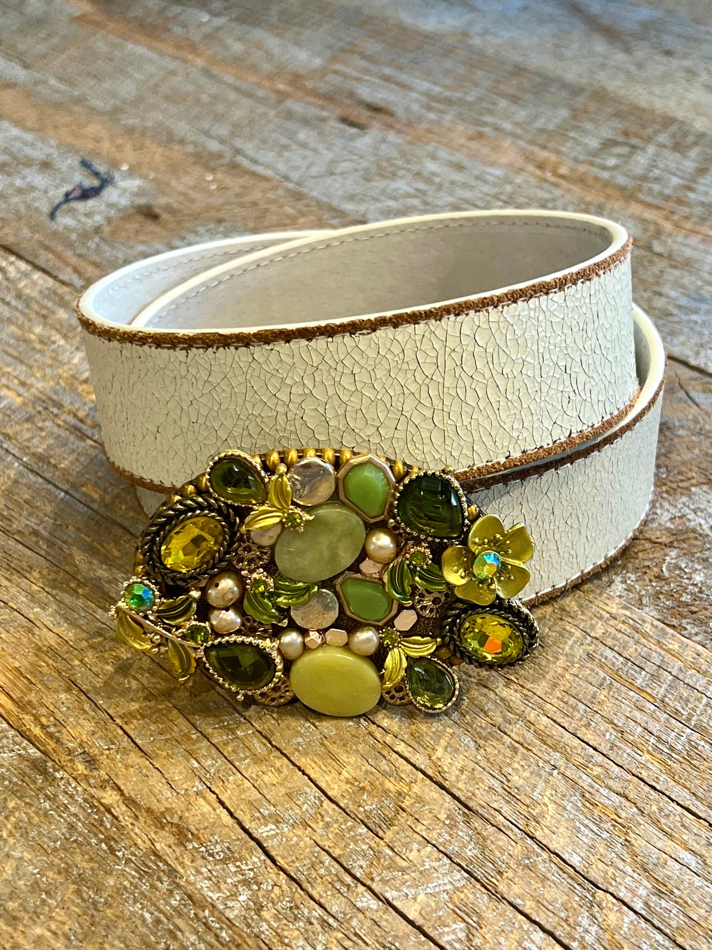Belt Buckle / Mosaic Olive Greens